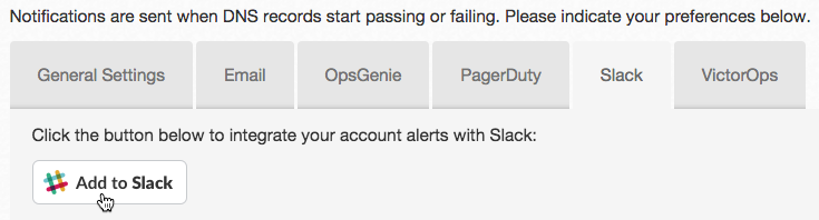 Add DNS Check to Slack Button